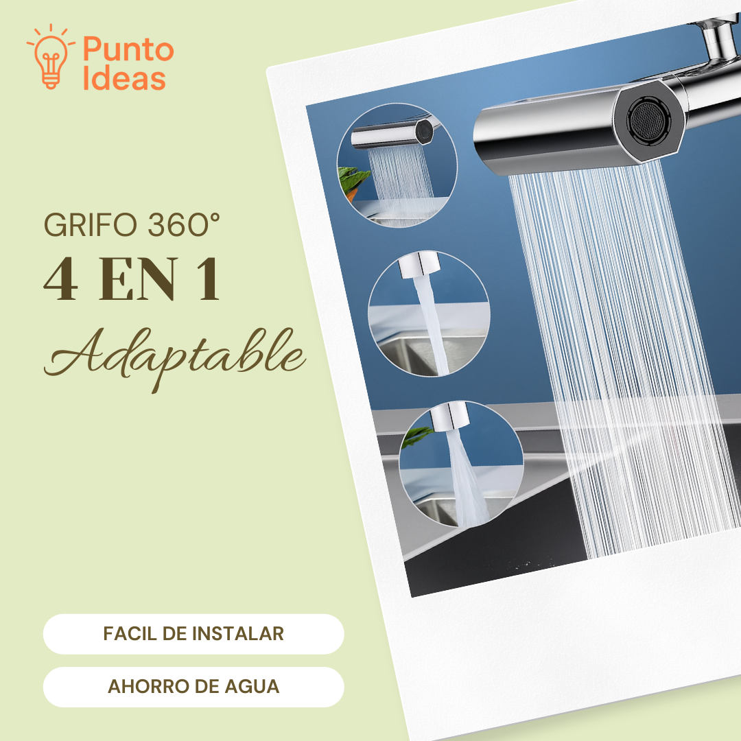 LLAVE GIRATORIA 360° 4 EN 1 - Punto Ideas