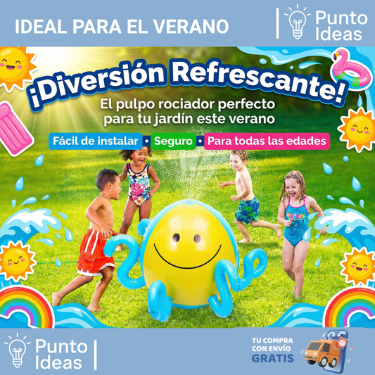 Pulpo Inflable Rociador de Agua – Ideal para Jardines y Patios en Verano