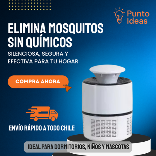 Lámpara Mata Mosquitos UV 360° Silenciosa