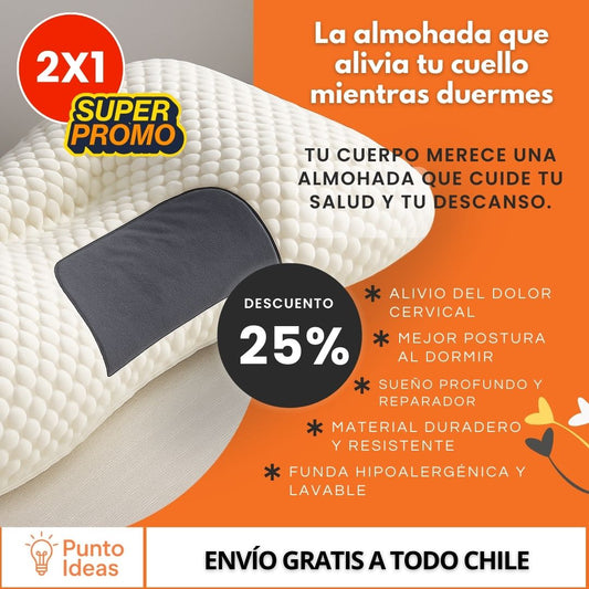 ALMOHADA CERVICAL 2X1 DESCANSO TOTAL